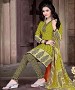 Yellow & Cream Printed Crepe Dress Material @ 31% OFF Rs 679.00 Only FREE Shipping + Extra Discount - suits, Buy suits Online, Designr suits, stragit suits, Buy stragit suits,  online Sabse Sasta in India - Salwar Suit for Women - 9766/20160520