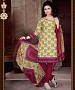 Cream & Maroon Printed Crepe Dress Material @ 31% OFF Rs 679.00 Only FREE Shipping + Extra Discount - suits, Buy suits Online, Designr suits, stragit suits, Buy stragit suits,  online Sabse Sasta in India -  for  - 9771/20160520