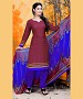 Maroon & Blue Printed Crepe Dress Material @ 31% OFF Rs 679.00 Only FREE Shipping + Extra Discount - suits, Buy suits Online, Designr suits, stragit suits, Buy stragit suits,  online Sabse Sasta in India - Salwar Suit for Women - 9786/20160520