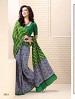 Thankar Grey And Green Crepe Printed Saree @ 31% OFF Rs 988.00 Only FREE Shipping + Extra Discount - Saree, Buy Saree Online, Printed, Crepe, Buy Crepe,  online Sabse Sasta in India - Sarees for Women - 3590/20150925