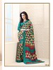 Thankar Aqua And Cream Crepe Printed Saree @ 31% OFF Rs 988.00 Only FREE Shipping + Extra Discount - Saree, Buy Saree Online, Printed, Crepe, Buy Crepe,  online Sabse Sasta in India - Sarees for Women - 3593/20150925
