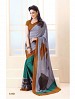 Thankar Violet And Aqua Crepe Printed Saree @ 31% OFF Rs 988.00 Only FREE Shipping + Extra Discount - Saree, Buy Saree Online, Printed, Crepe, Buy Crepe,  online Sabse Sasta in India - Sarees for Women - 3598/20150925
