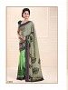Thankar Parrot and Grey Crepe Printed Saree @ 31% OFF Rs 988.00 Only FREE Shipping + Extra Discount - Saree, Buy Saree Online, Printed, Crepe, Buy Crepe,  online Sabse Sasta in India - Sarees for Women - 3600/20150925
