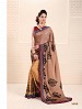 Thankar Cream And  Orange Crepe Printed Saree @ 31% OFF Rs 988.00 Only FREE Shipping + Extra Discount - Saree, Buy Saree Online, Printed, Crepe, Buy Crepe,  online Sabse Sasta in India - Sarees for Women - 3601/20150925