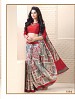 Thankar White And Red Crepe Printed Saree @ 31% OFF Rs 988.00 Only FREE Shipping + Extra Discount - Saree, Buy Saree Online, Printed, Crepe, Buy Crepe,  online Sabse Sasta in India - Sarees for Women - 3603/20150925