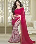 NEW ATTRACTIVE RED AND OFFWHITE DESIGNER SAREE @ 31% OFF Rs 1112.00 Only FREE Shipping + Extra Discount - Designer Saree, Buy Designer Saree Online, EMBROIDERY Saree, CHIFFON Saree, Buy CHIFFON Saree,  online Sabse Sasta in India - Sarees for Women - 9384/20160520