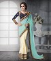 SKY SHADED HEAVY BORDER DESIGNER SAREE @ 31% OFF Rs 4263.00 Only FREE Shipping + Extra Discount - HEAVY BORDER SAREE, Buy HEAVY BORDER SAREE Online, EMBROIDERY Saree, FAUX GEORGETTE Saree, Buy FAUX GEORGETTE Saree,  online Sabse Sasta in India - Sarees for Women - 9409/20160520