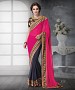 PINK SHADED HEAVY BORDER DESIGNER SAREE @ 31% OFF Rs 5685.00 Only FREE Shipping + Extra Discount - FAUX GEORGETTE, Buy FAUX GEORGETTE Online, Designer Saree, Pink & Gray, Buy Pink & Gray,  online Sabse Sasta in India - Sarees for Women - 9410/20160520