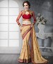 BEIGE SHADED HEAVY BORDER DESIGNER SAREE @ 31% OFF Rs 4758.00 Only FREE Shipping + Extra Discount - Designer Saree, Buy Designer Saree Online, HEAVY BORDER SAREE, FAUX GEORGETTE Saree, Buy FAUX GEORGETTE Saree,  online Sabse Sasta in India - Sarees for Women - 9412/20160520