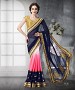 NAVY BLUE SHADED HEAVY BORDER DESIGNER SAREE @ 31% OFF Rs 4263.00 Only FREE Shipping + Extra Discount - Designer Saree, Buy Designer Saree Online, HEAVY BORDER SAREE, FAUX GEORGETTE Saree, Buy FAUX GEORGETTE Saree,  online Sabse Sasta in India - Sarees for Women - 9415/20160520