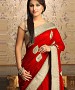 Gorgeous New Attractive Red Designer Saree @ 44% OFF Rs 1112.00 Only FREE Shipping + Extra Discount - Designer Saree, Buy Designer Saree Online, Lace Work & Embroderied, Wedding, Buy Wedding,  online Sabse Sasta in India -  for  - 9407/20160520