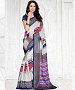 WHITE GREEN SILK PRINTED SAREE @ 31% OFF Rs 1050.00 Only FREE Shipping + Extra Discount - Designer Saree, Buy Designer Saree Online, Printed Saree, Silk Saree, Buy Silk Saree,  online Sabse Sasta in India - Sarees for Women - 9417/20160520