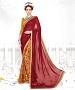 MAROON AND GOLDEN YELLOW HEAVY GEORGETTE DESIGNER SAREE @ 31% OFF Rs 2100.00 Only FREE Shipping + Extra Discount - Designer Saree, Buy Designer Saree Online, Printed Saree, Pure Georgette Saree, Buy Pure Georgette Saree,  online Sabse Sasta in India - Sarees for Women - 9433/20160520