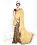 CREAM AND BROWN HEAVY GEORGETTE DESIGNER SAREE @ 31% OFF Rs 2100.00 Only FREE Shipping + Extra Discount - Designer Saree, Buy Designer Saree Online, Printed Saree, Pure Georgette Saree, Buy Pure Georgette Saree,  online Sabse Sasta in India - Sarees for Women - 9434/20160520