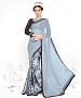 GREY AND BLACK HEAVY GEORGETTE DESIGNER SAREE @ 31% OFF Rs 2100.00 Only FREE Shipping + Extra Discount - Georgette Saree, Buy Georgette Saree Online, Designer Saree, Partywear saree, Buy Partywear saree,  online Sabse Sasta in India - Sarees for Women - 9441/20160520