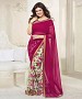 Wine Pink And White Printed Saree @ 31% OFF Rs 1112.00 Only FREE Shipping + Extra Discount - Designer Saree, Buy Designer Saree Online, Printed Saree, GEORGETTE Saree, Buy GEORGETTE Saree,  online Sabse Sasta in India - Sarees for Women - 9455/20160520