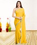 YELLOW CASUAL DESIGNER SAREE @ 31% OFF Rs 1050.00 Only FREE Shipping + Extra Discount - Partywear Saree, Buy Partywear Saree Online, Georgette Saree, DESIGNER SAREE, Buy DESIGNER SAREE,  online Sabse Sasta in India - Sarees for Women - 9484/20160520