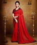 RED EMBROIDERY GEORGETTE SAREE @ 31% OFF Rs 1235.00 Only FREE Shipping + Extra Discount - Partywear Saree, Buy Partywear Saree Online, Georgette Saree, DESIGNER SAREE, Buy DESIGNER SAREE,  online Sabse Sasta in India - Sarees for Women - 9485/20160520