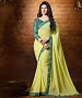 YELLOW EMBROIDERY GEORGETTE SAREE @ 31% OFF Rs 1235.00 Only FREE Shipping + Extra Discount - Georgette Saree, Buy Georgette Saree Online, Designer Saree, Partywear saree, Buy Partywear saree,  online Sabse Sasta in India - Sarees for Women - 9487/20160520