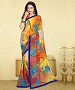 MULTY PRINTED GEORGETTE SAREE @ 31% OFF Rs 864.00 Only FREE Shipping + Extra Discount - Georgette Saree, Buy Georgette Saree Online, Designer Saree, Partywear saree, Buy Partywear saree,  online Sabse Sasta in India - Sarees for Women - 9526/20160520