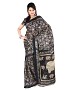 BLACK & WHITE PRINTED BHAGALPURI SAREE @ 31% OFF Rs 679.00 Only FREE Shipping + Extra Discount - BHAGALPURI SILK, Buy BHAGALPURI SILK Online, Designer Saree, Partywear saree, Buy Partywear saree,  online Sabse Sasta in India - Sarees for Women - 9531/20160520