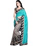 SKY AND GREY PRINTED BHAGALPURI SAREE @ 31% OFF Rs 679.00 Only FREE Shipping + Extra Discount - BHAGALPURI SILK, Buy BHAGALPURI SILK Online, Designer Saree, Partywear saree, Buy Partywear saree,  online Sabse Sasta in India - Sarees for Women - 9548/20160520