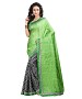 OLIVE GREEN & BLACK PRINTED BHAGALPURI SAREE @ 31% OFF Rs 679.00 Only FREE Shipping + Extra Discount - BHAGALPURI SILK, Buy BHAGALPURI SILK Online, Designer Saree, Partywear saree, Buy Partywear saree,  online Sabse Sasta in India - Sarees for Women - 9564/20160520