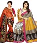 COMBO ONE MULTI PRINTED SAREE AND MULTY PRINTED SAREE @ 31% OFF Rs 926.00 Only FREE Shipping + Extra Discount - BHAGALPURI SILK, Buy BHAGALPURI SILK Online, Designer Saree, Partywear saree, Buy Partywear saree,  online Sabse Sasta in India - Sarees for Women - 9590/20160520