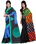 COMBO ONE MULTY PRINTED SAREE AND MULTY PRINTED SAREE @ 31% OFF Rs 926.00 Only FREE Shipping + Extra Discount - BHAGALPURI SILK, Buy BHAGALPURI SILK Online, Designer Saree, Combo Deal, Buy Combo Deal,  online Sabse Sasta in India - Sarees for Women - 9605/20160520