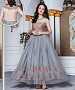 LATEST DESIGNER HEAVY GREY PARTYWEAR GOWN @ 31% OFF Rs 1668.00 Only FREE Shipping + Extra Discount - Gown, Buy Gown Online, Designer Gown, Partywear Gown, Buy Partywear Gown,  online Sabse Sasta in India - Gown for Women - 9833/20160520