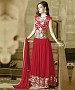 RED GEORGETTE PARTYWEAR GOWN @ 31% OFF Rs 1544.00 Only FREE Shipping + Extra Discount - Georgette Gown, Buy Georgette Gown Online, Designer Gown, Partywear Gown, Buy Partywear Gown,  online Sabse Sasta in India - Gown for Women - 9839/20160520