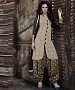 EMBROIDERED BEIGE AND BLACK PATIYALA STYLE SALWAR KAMEEZ @ 31% OFF Rs 1915.00 Only FREE Shipping + Extra Discount - Bhagalpuri Print Suit, Buy Bhagalpuri Print Suit Online, Patiala Suit, Semi Stiched Suit, Buy Semi Stiched Suit,  online Sabse Sasta in India - Salwar Suit for Women - 9356/20160520