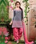 EMBROIDERED GREY PATIYALA STYLE SALWAR KAMEEZ @ 31% OFF Rs 1359.00 Only FREE Shipping + Extra Discount - Cotton Suit, Buy Cotton Suit Online, Patiala Suit, Semi Stiched Suit, Buy Semi Stiched Suit,  online Sabse Sasta in India -  for  - 9376/20160520