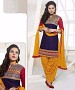 EMBROIDERED NAVY BLUE PATIYALA STYLE SALWAR KAMEEZ @ 31% OFF Rs 1359.00 Only FREE Shipping + Extra Discount - Cotton Suit, Buy Cotton Suit Online, Patiala Suit, Semi Stiched Suit, Buy Semi Stiched Suit,  online Sabse Sasta in India - Salwar Suit for Women - 9377/20160520