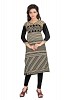 Beige and Black Printed Formal Cotton Kurti @ 31% OFF Rs 370.00 Only FREE Shipping + Extra Discount - Cotton kurti, Buy Cotton kurti Online, stitched Kurti, Formal Kurtis for womens, Buy Formal Kurtis for womens,  online Sabse Sasta in India - Kurtas & Kurtis for Women - 5910/20160111