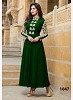 Dark Green Georgette Long Anarkali Suit @ 31% OFF Rs 742.00 Only FREE Shipping + Extra Discount - Georgette Suits, Buy Georgette Suits Online, Anarkali Salwar Suit, Semi Stiched Suit, Buy Semi Stiched Suit,  online Sabse Sasta in India - Semi Stitched Anarkali Style Suits for Women - 8534/20160407