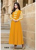 Mustard Georgette Long Anarkali Suit @ 31% OFF Rs 742.00 Only FREE Shipping + Extra Discount - Georgette Suits, Buy Georgette Suits Online, Anarkali Salwar Suit, Semi Stiched Suit, Buy Semi Stiched Suit,  online Sabse Sasta in India -  for  - 8537/20160407