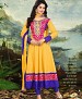 Cotton Embroidered Anarkali Semi Stitched Salwar Suit @ 62% OFF Rs 1338.00 Only FREE Shipping + Extra Discount - Online Shopping, Buy Online Shopping Online, Embroidered  Salwar,  online Sabse Sasta in India - Salwar Suit for Women - 926/20150113