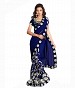 Aashi Embroidered Faux Georgette Saree With Blouse Piece @ 47% OFF Rs 2627.00 Only FREE Shipping + Extra Discount - Blue, Buy Blue Online, Embroidered, Aashi, Buy Aashi,  online Sabse Sasta in India - Sarees for Women - 3906/20150926