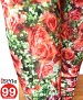 Stretchable Flower Print Lycra Legging -Red @ 70% OFF Rs 361.00 Only FREE Shipping + Extra Discount - Online Shopping, Buy Online Shopping Online, Lycra Legging,  online Sabse Sasta in India - Leggings for Women - 1077/20150303