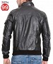 Black Mens Leather Jacket @ 64% OFF Rs 6488.00 Only FREE Shipping + Extra Discount -  online Sabse Sasta in India - Leather Jackets for Men - 735/20141229
