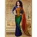 latest multi color kangna rawat style saree- 6.30mts, Buy 6.30mts Online, with blouse, silk saree, Buy silk saree,  online Sabse Sasta in India -  for  - 10421/20160625