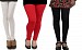 Cotton White,Red and Black Color Leggings Combo @ 31% OFF Rs 617.00 Only FREE Shipping + Extra Discount - Stylish legging, Buy Stylish legging Online, simple legging, Combo Deal, Buy Combo Deal,  online Sabse Sasta in India - Leggings for Women - 7319/20160318
