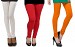 Cotton White,Red and Dark Orange Color Leggings Combo @ 31% OFF Rs 617.00 Only FREE Shipping + Extra Discount - Stylish legging, Buy Stylish legging Online, simple legging, Combo Deal, Buy Combo Deal,  online Sabse Sasta in India - Leggings for Women - 7328/20160318