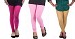 Cotton Pink,Light Pink and Biege Color Leggings Combo @ 31% OFF Rs 617.00 Only FREE Shipping + Extra Discount - Stylish legging, Buy Stylish legging Online, simple legging, Combo Deal, Buy Combo Deal,  online Sabse Sasta in India - Combo Offer for Women - 7376/20160318