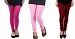 Cotton Pink,Light Pink and Brown Color Leggings Combo @ 31% OFF Rs 617.00 Only FREE Shipping + Extra Discount - Stylish legging, Buy Stylish legging Online, simple legging, Combo Deal, Buy Combo Deal,  online Sabse Sasta in India - Leggings for Women - 7377/20160318