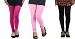 Cotton Pink,Light Pink and Black Color Leggings Combo @ 31% OFF Rs 617.00 Only FREE Shipping + Extra Discount - Stylish legging, Buy Stylish legging Online, simple legging, Combo Deal, Buy Combo Deal,  online Sabse Sasta in India - Combo Offer for Women - 7382/20160318