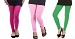 Cotton Pink,Light Pink and Green Color Leggings Combo @ 31% OFF Rs 617.00 Only FREE Shipping + Extra Discount - Stylish legging, Buy Stylish legging Online, simple legging, Combo Deal, Buy Combo Deal,  online Sabse Sasta in India - Leggings for Women - 7384/20160318