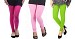 Cotton Pink,Light Pink and Parrot Green Color Leggings Combo @ 31% OFF Rs 617.00 Only FREE Shipping + Extra Discount - Stylish legging, Buy Stylish legging Online, simple legging, Combo Deal, Buy Combo Deal,  online Sabse Sasta in India - Combo Offer for Women - 7387/20160318