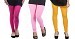 Cotton Pink,Light Pink and Yellow Color Leggings Combo @ 31% OFF Rs 617.00 Only FREE Shipping + Extra Discount - Stylish legging, Buy Stylish legging Online, simple legging, Combo Deal, Buy Combo Deal,  online Sabse Sasta in India - Leggings for Women - 7394/20160318